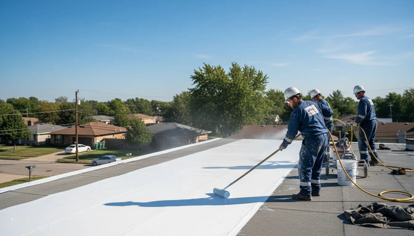 Commercial roof coating in Plymouth, IA near me